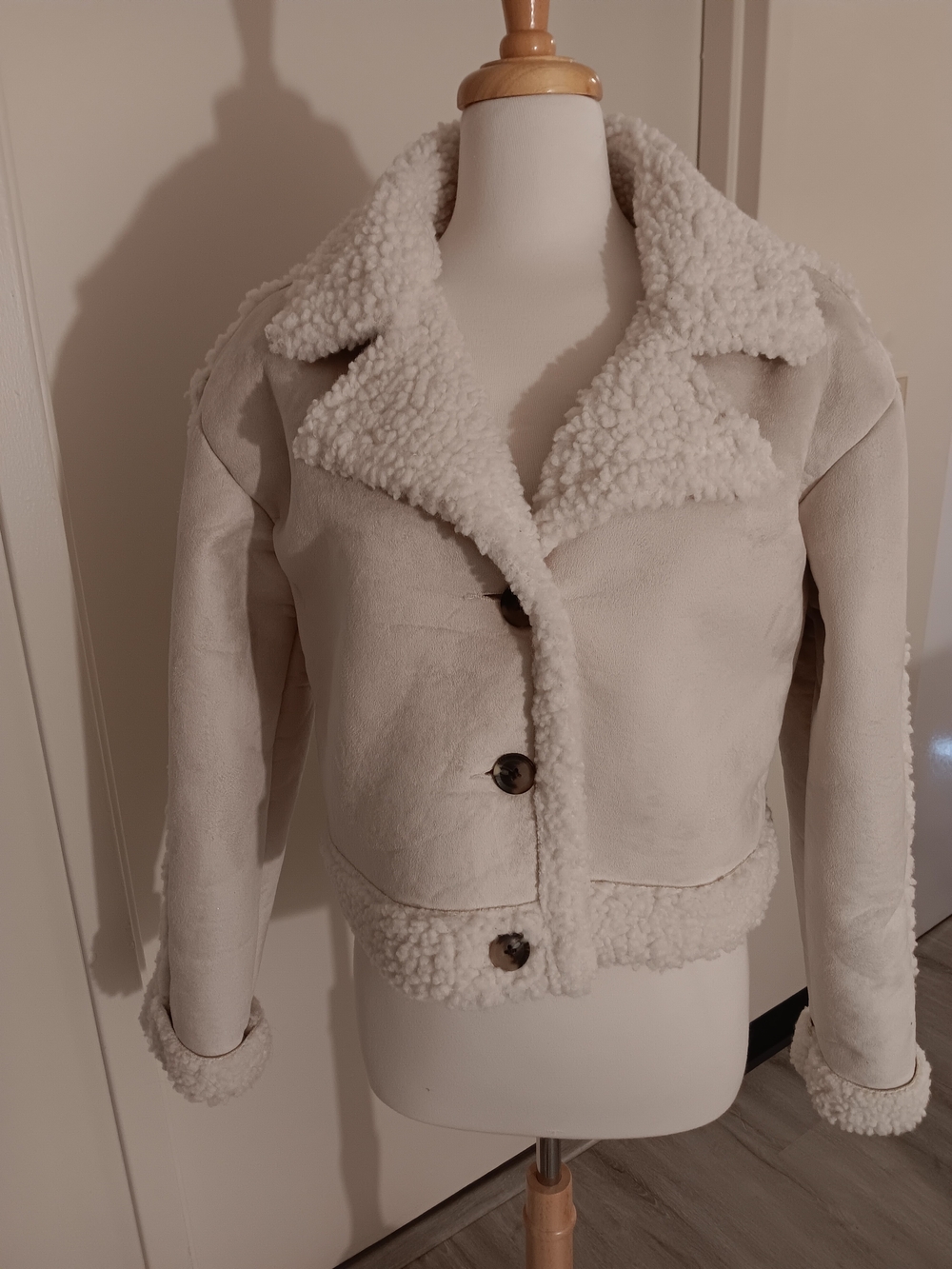 Wild Fable Cream Teddy Faux Shearling Jacket